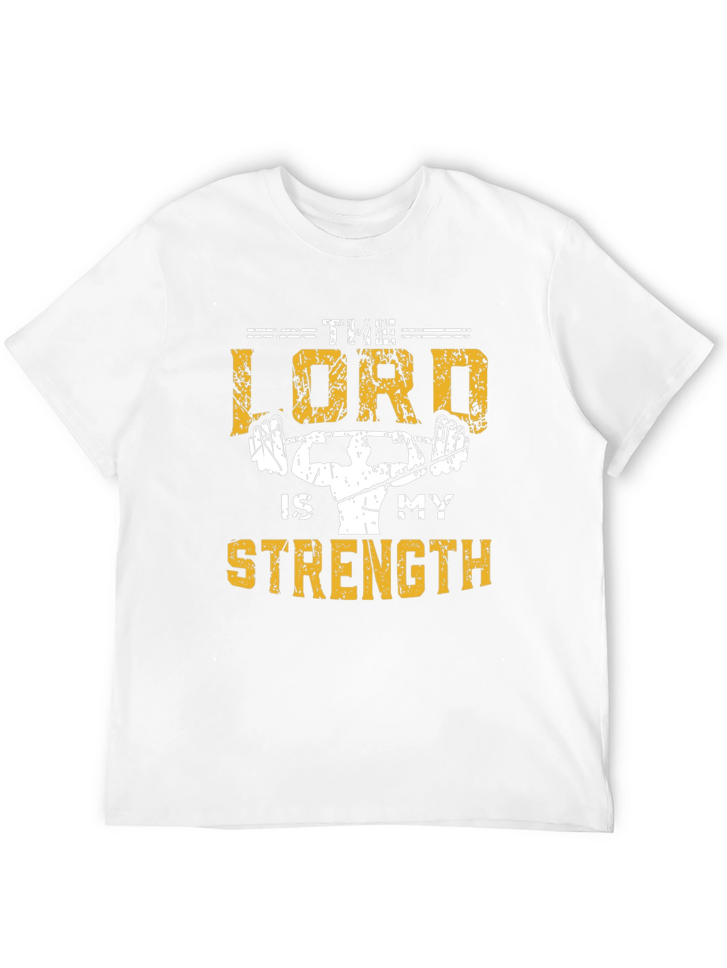 The Lord Is My Strength Christian Gym T-Shirt