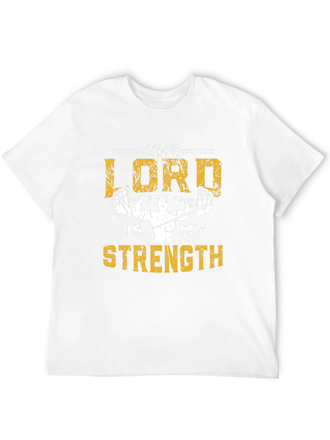 The Lord Is My Strength Christian Gym T-Shirt