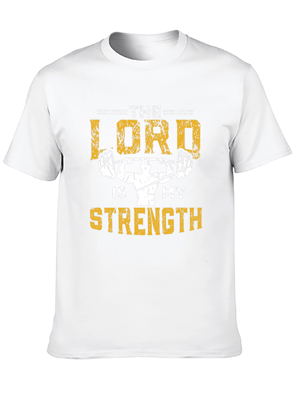 The Lord Is My Strength Christian Gym T-Shirt