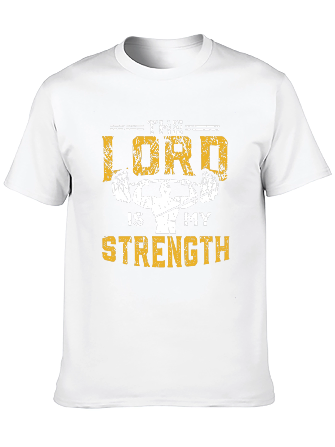 The Lord Is My Strength Christian Gym T-Shirt