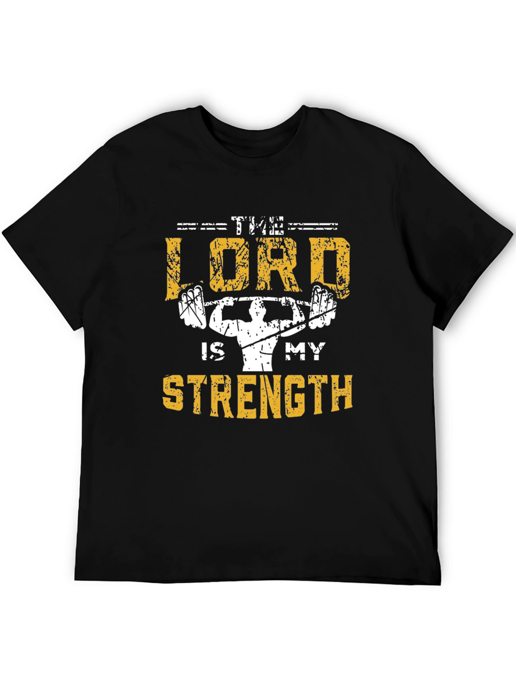 The Lord Is My Strength Christian Gym T-Shirt