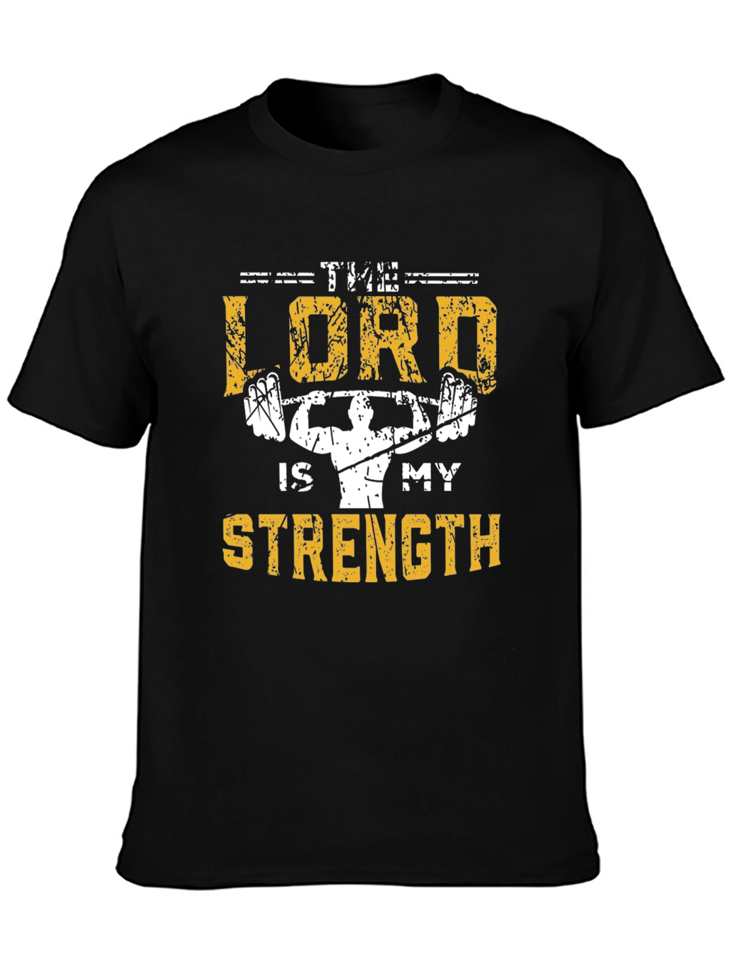 The Lord Is My Strength Christian Gym T-Shirt