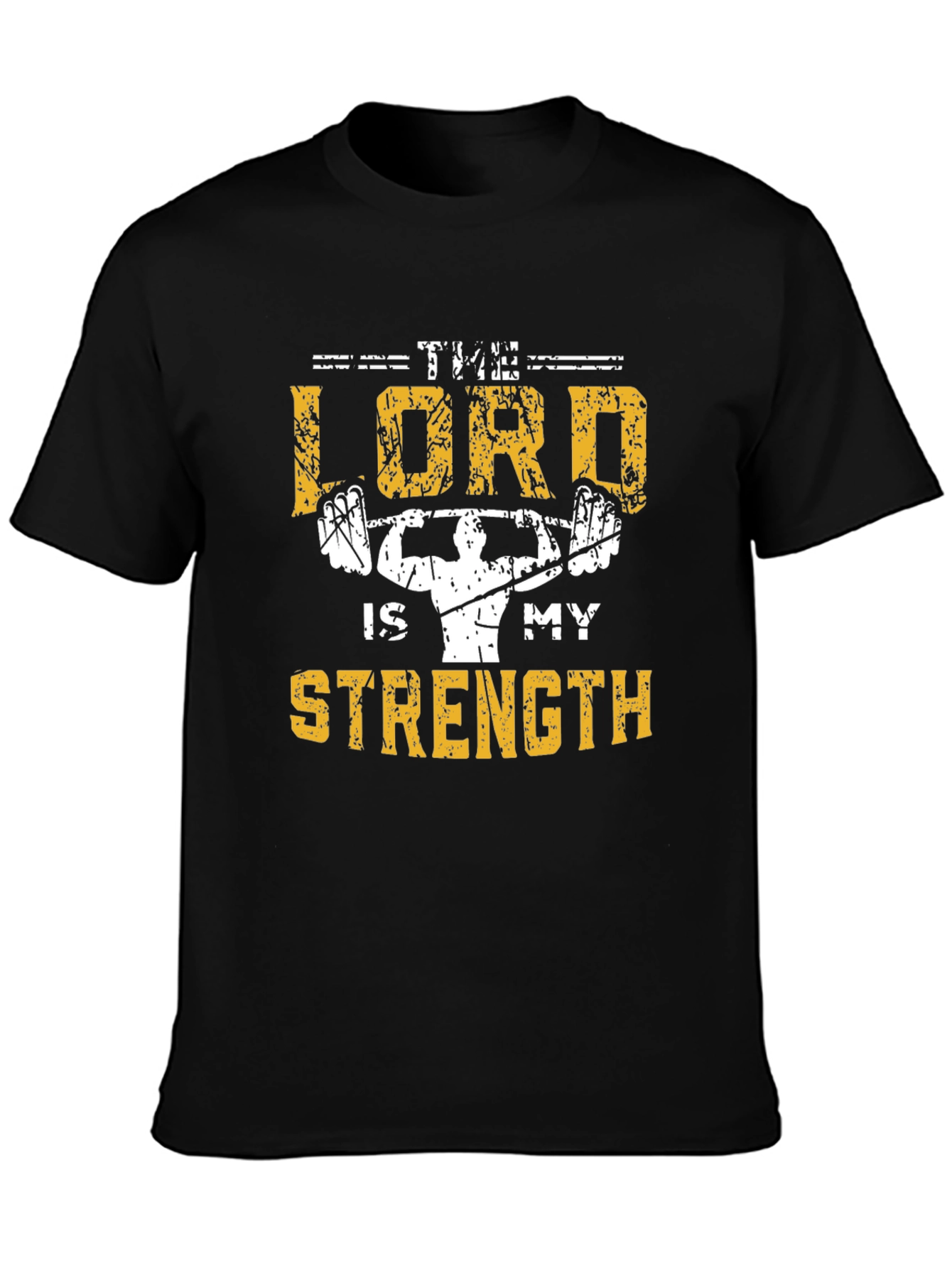 The Lord Is My Strength Christian Gym T-Shirt