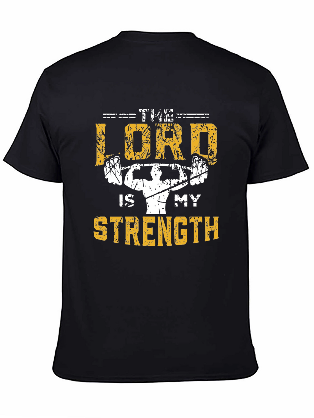 The Lord Is My Strength Christian Gym T-Shirt