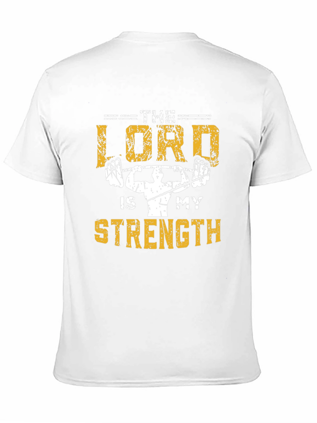 The Lord Is My Strength Christian Gym T-Shirt