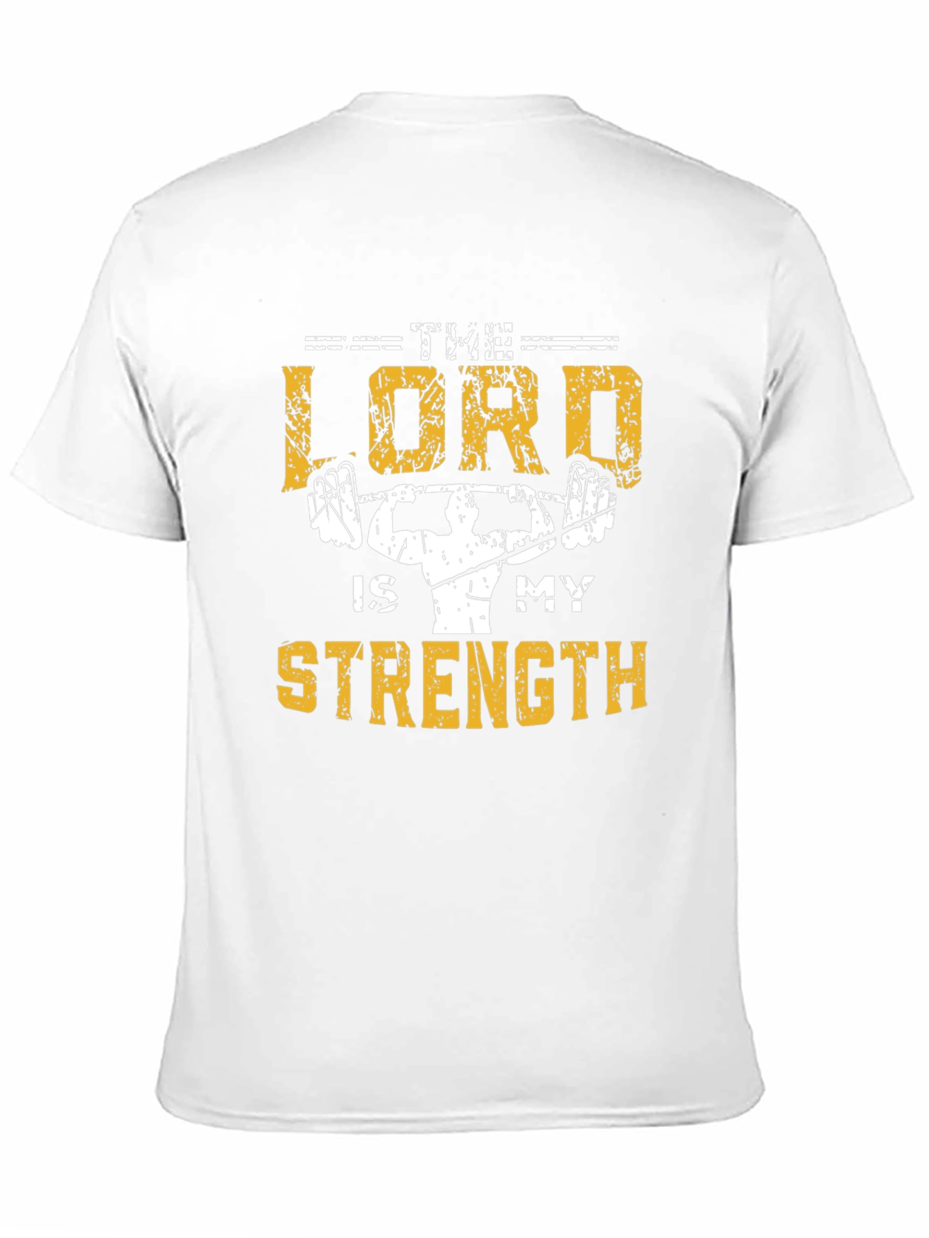 The Lord Is My Strength Christian Gym T-Shirt