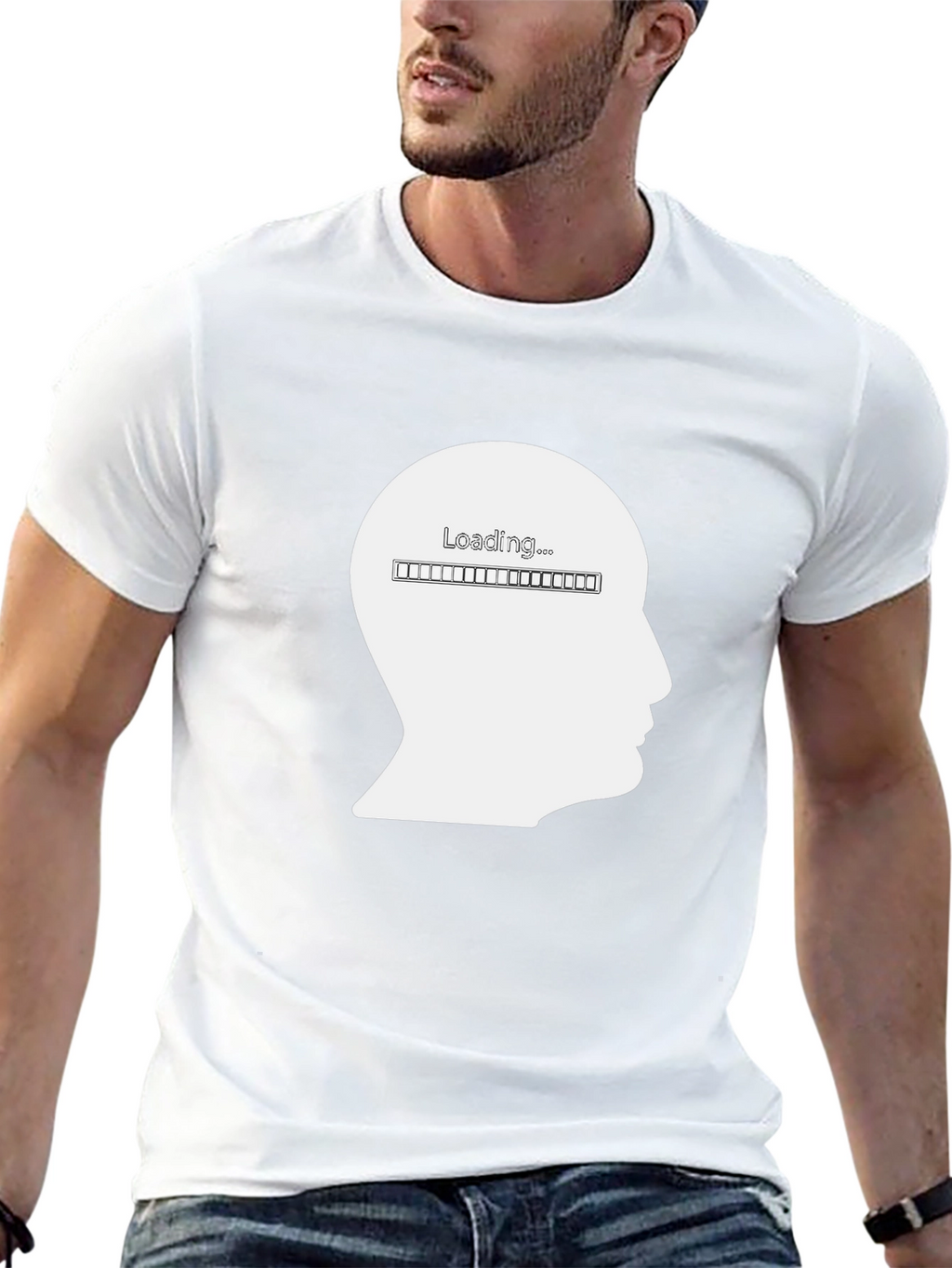 Loading Brain T-Shirt - Unisex Black Tee