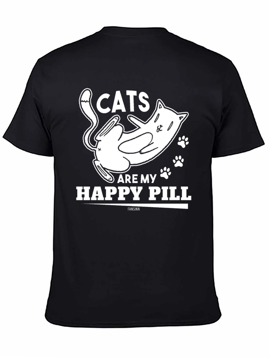 Cats Are My Happy Pill Graphic Tee