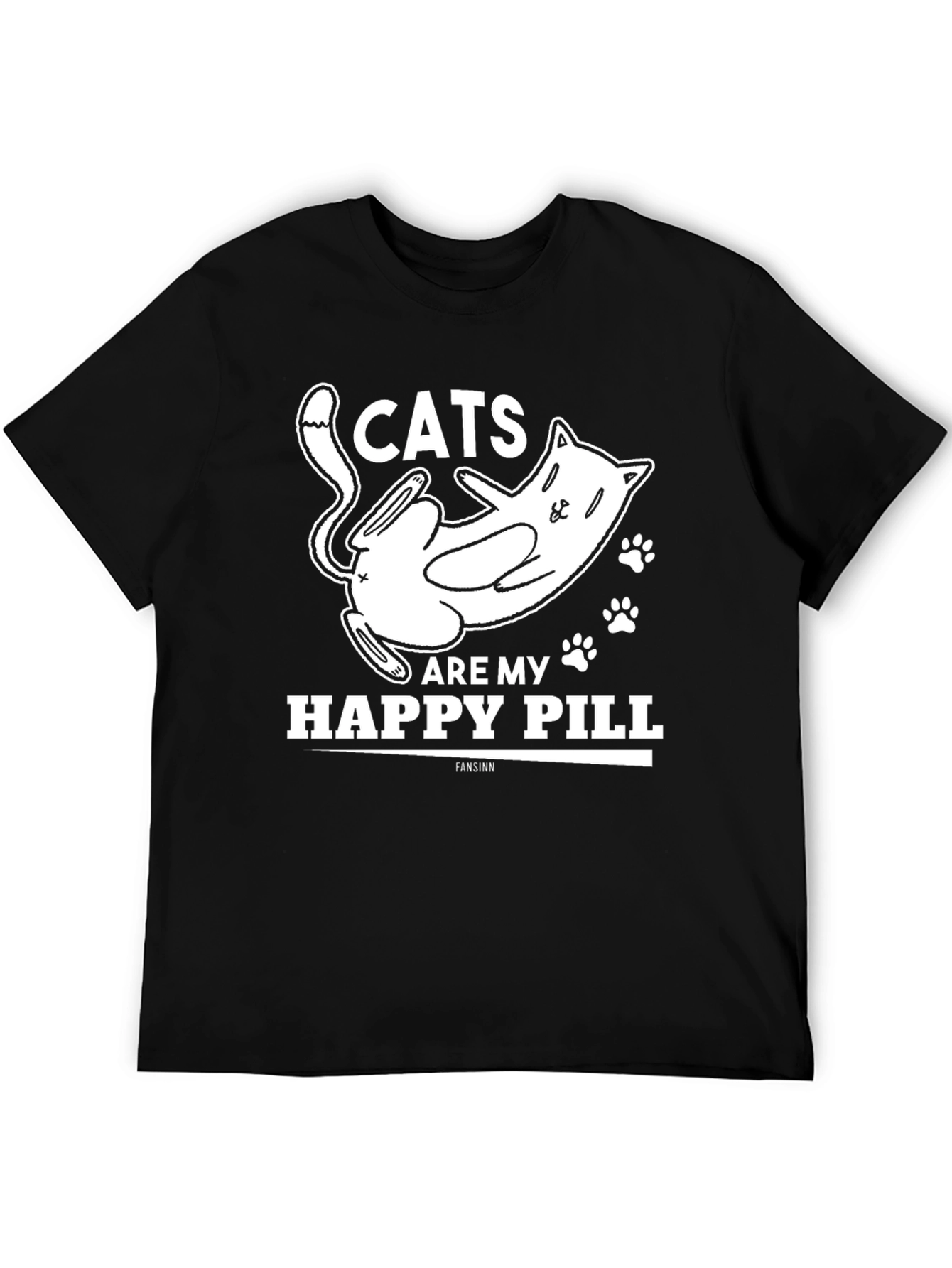 Cats Are My Happy Pill Graphic Tee