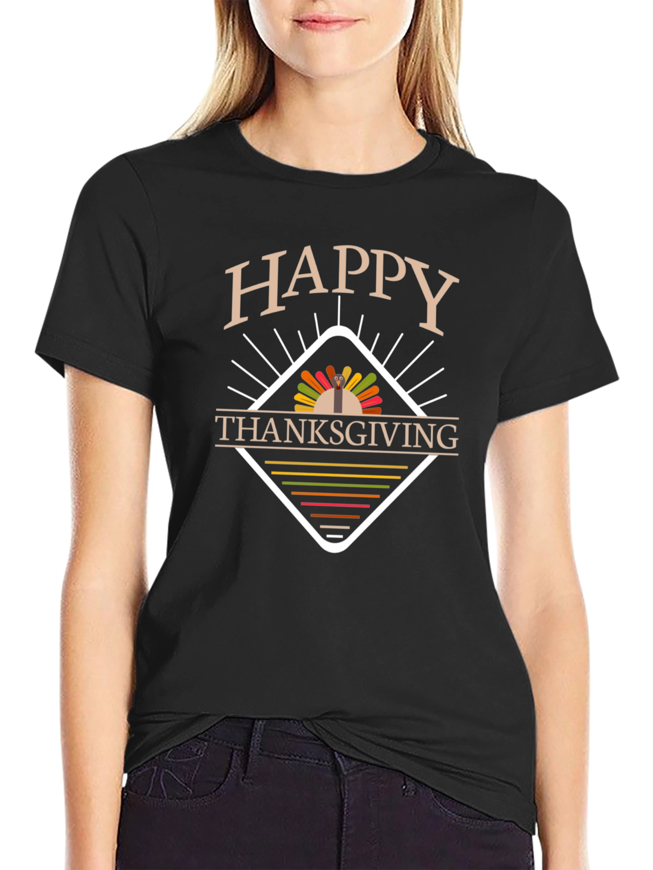 Happy Thanksgiving Graphic T-Shirt