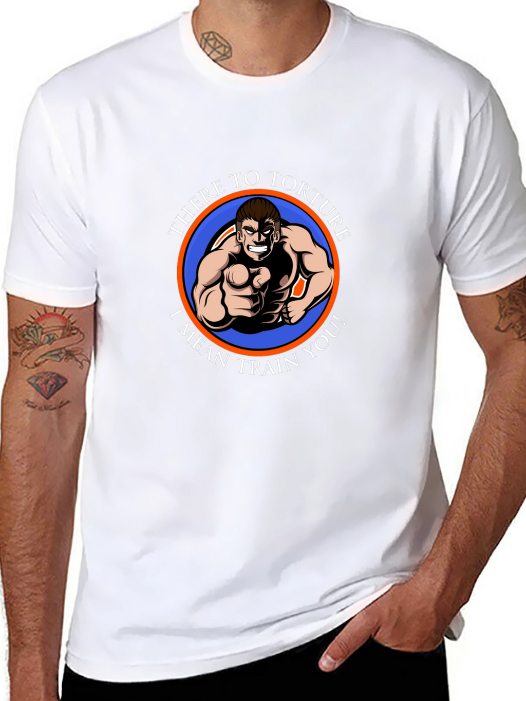 Humorous Fitness T-Shirt - There to Torture...
