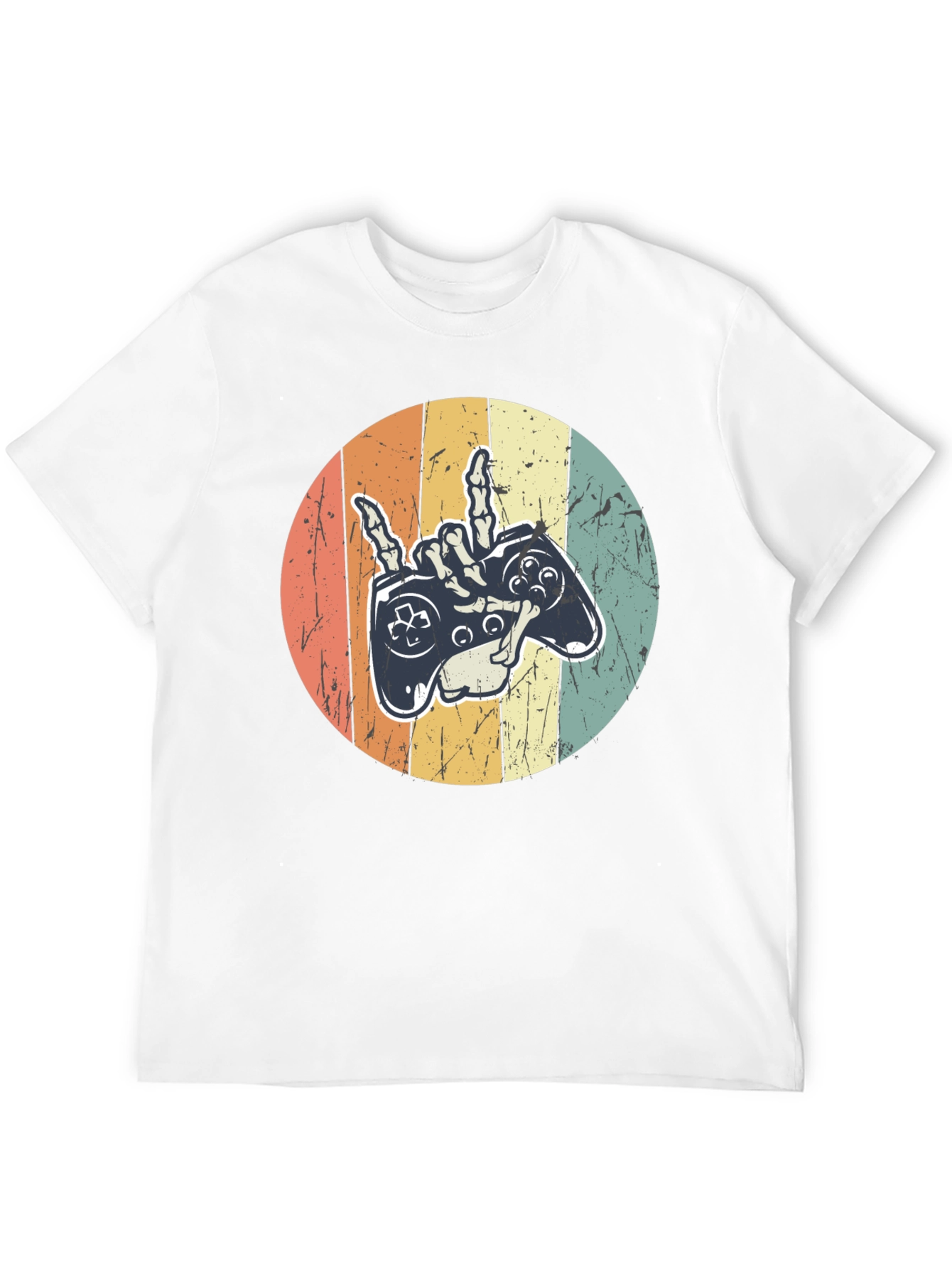 Gamer Skeleton Hand Graphic Tee