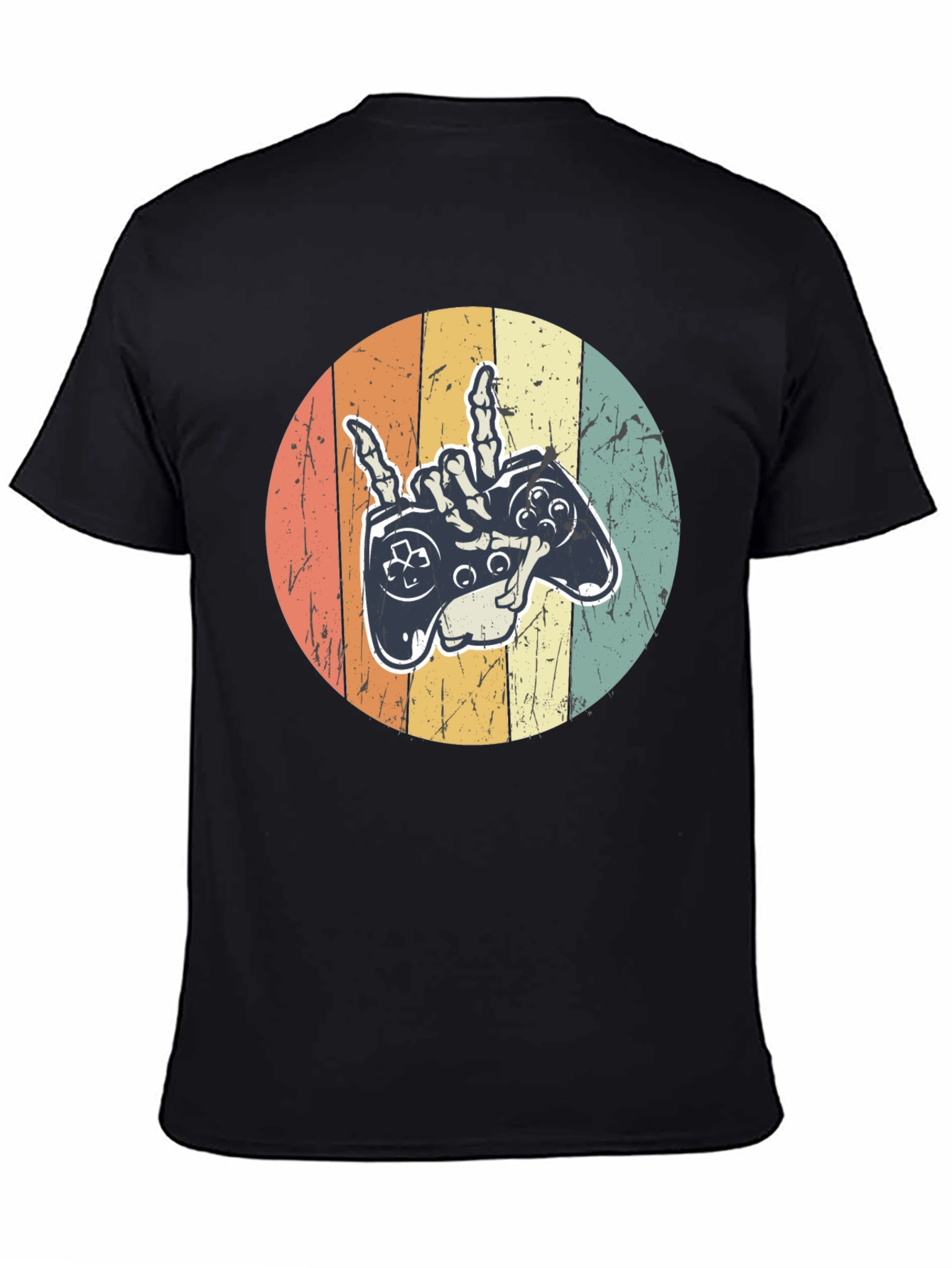 Gamer Skeleton Hand Graphic Tee