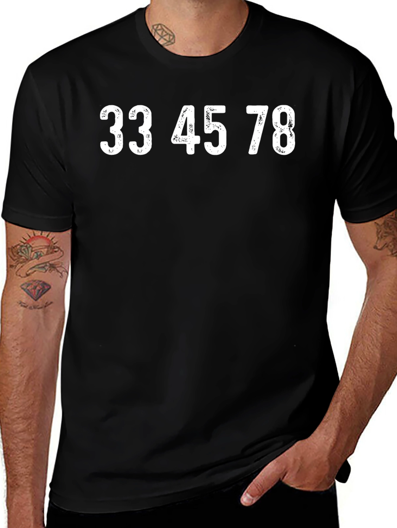 33 45 78 RPM Record Speed Graphic Tee