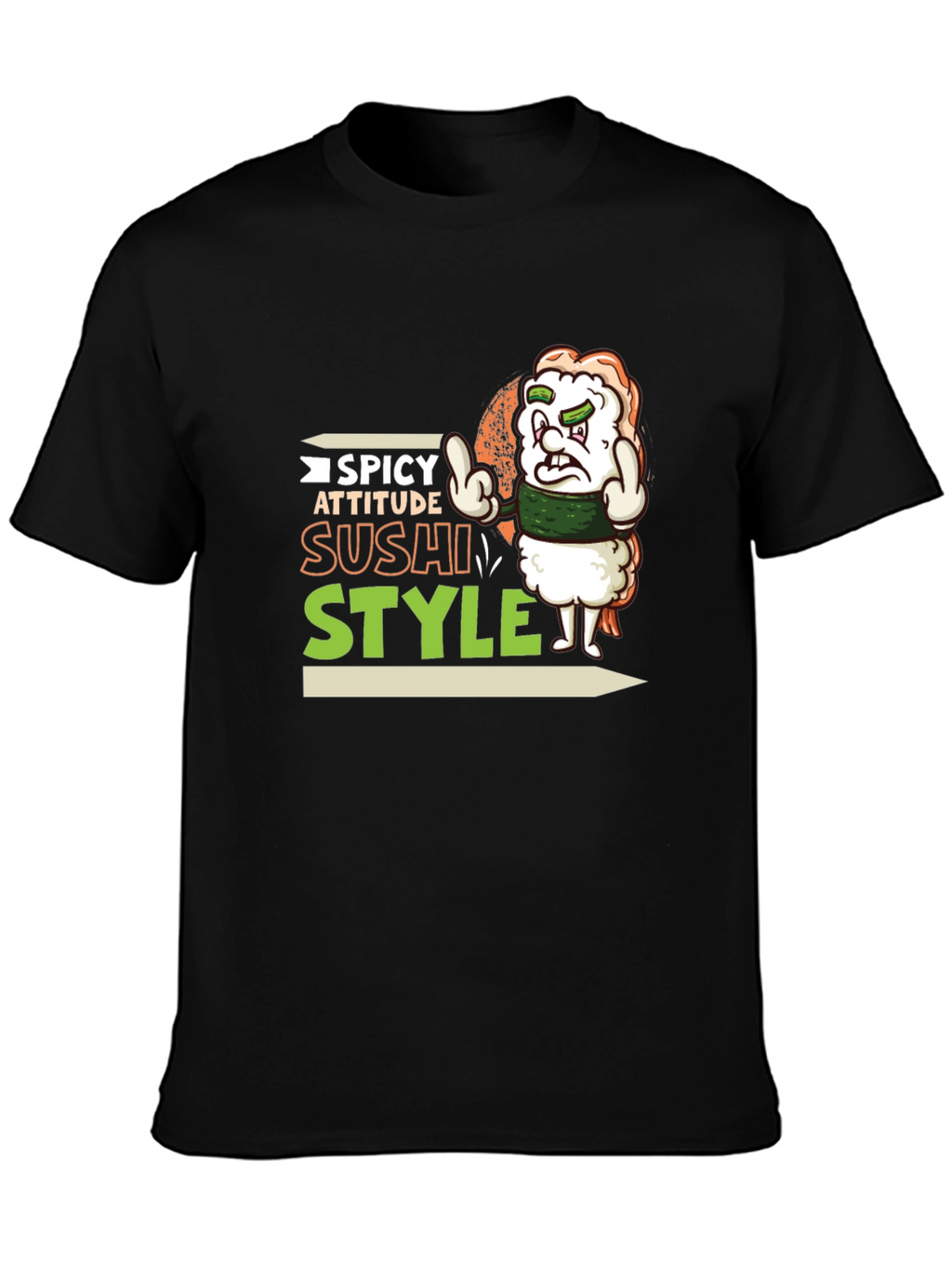 Spicy Attitude Sushi Style Graphic Tee
