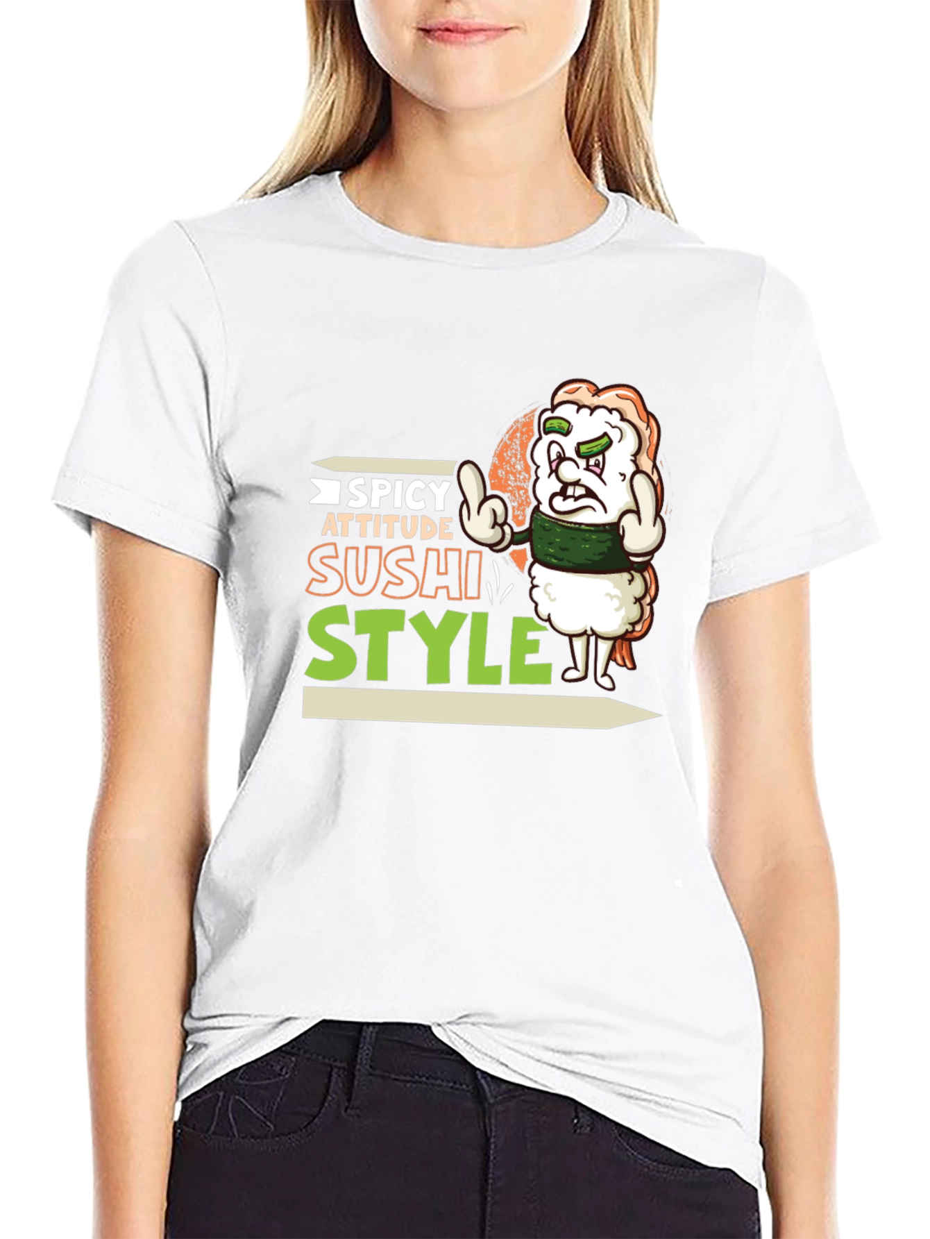 Spicy Attitude Sushi Style Graphic Tee