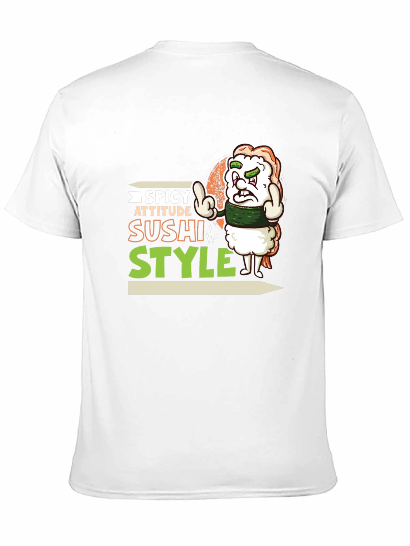 Spicy Attitude Sushi Style Graphic Tee