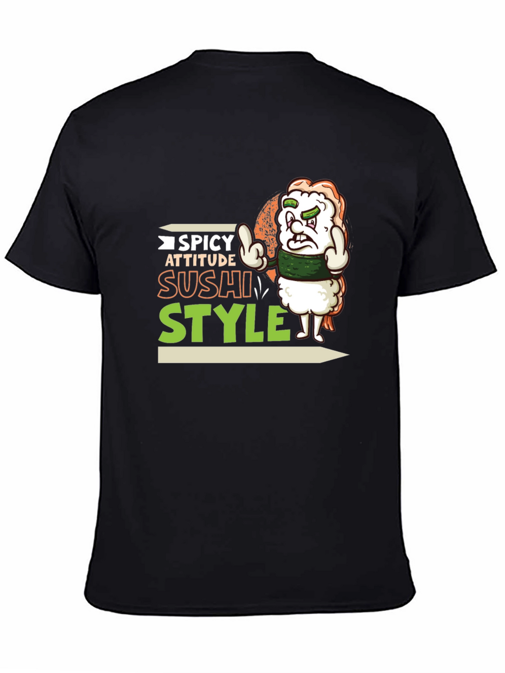 Spicy Attitude Sushi Style Graphic Tee