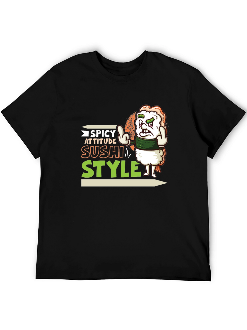 Spicy Attitude Sushi Style Graphic Tee