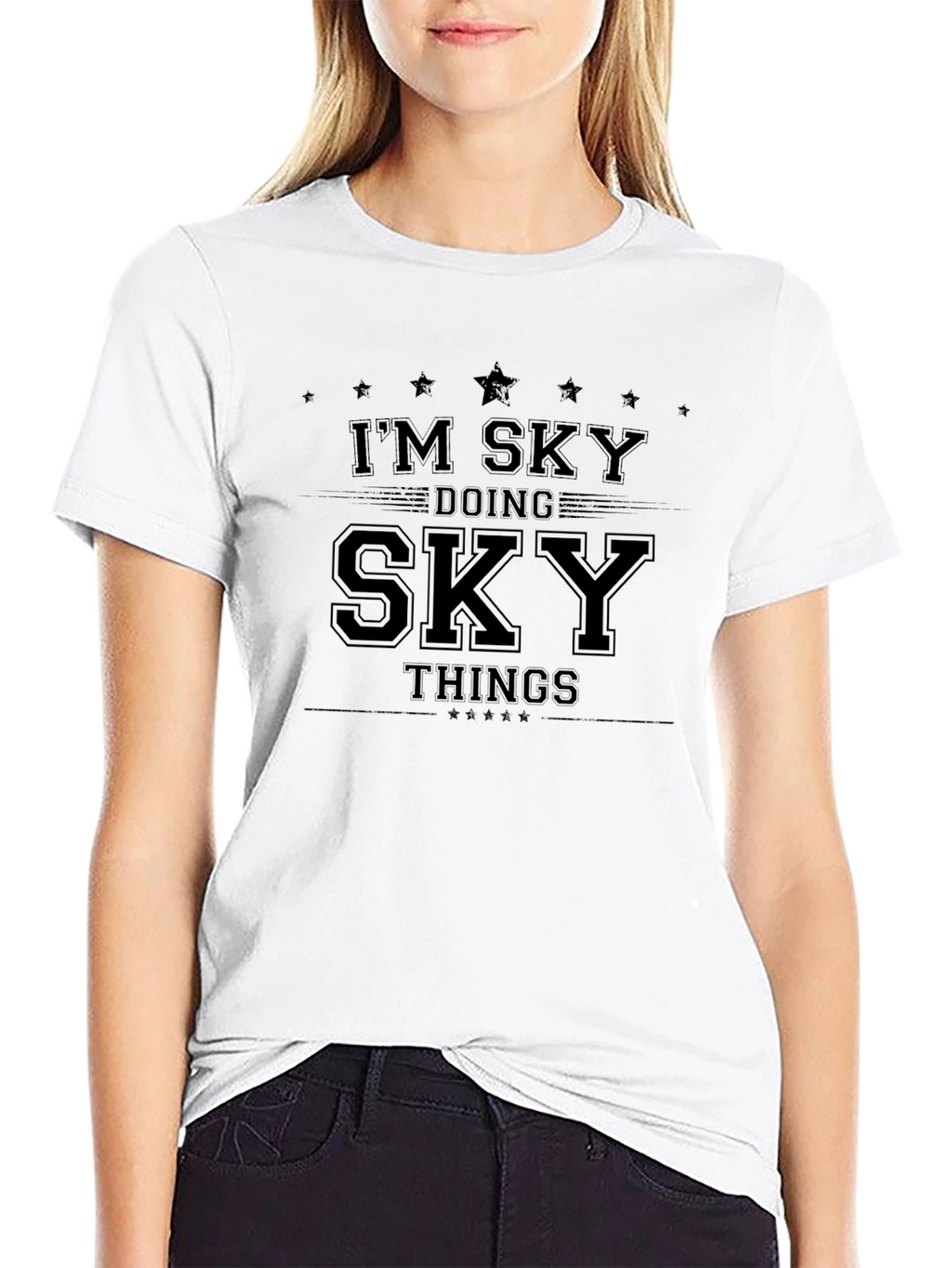 Im Sky Doing Sky Things Graphic Tee - Black