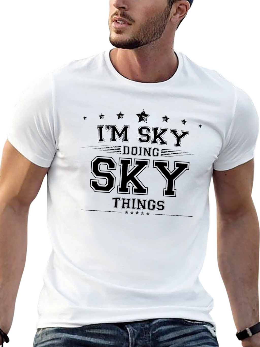 Im Sky Doing Sky Things Graphic Tee - Black