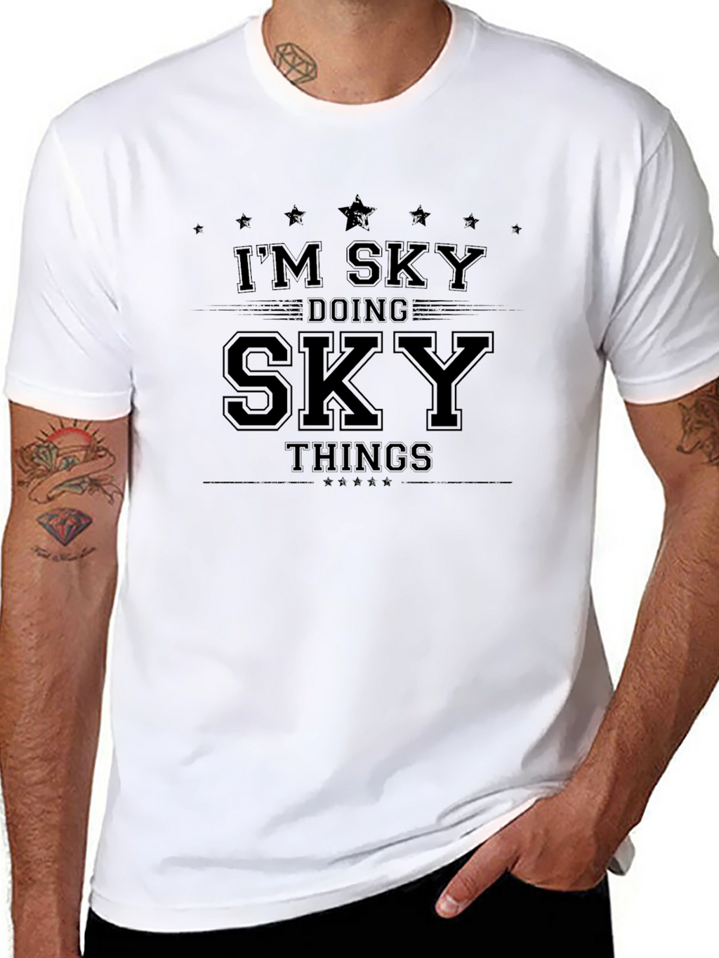 Im Sky Doing Sky Things Graphic Tee - Black