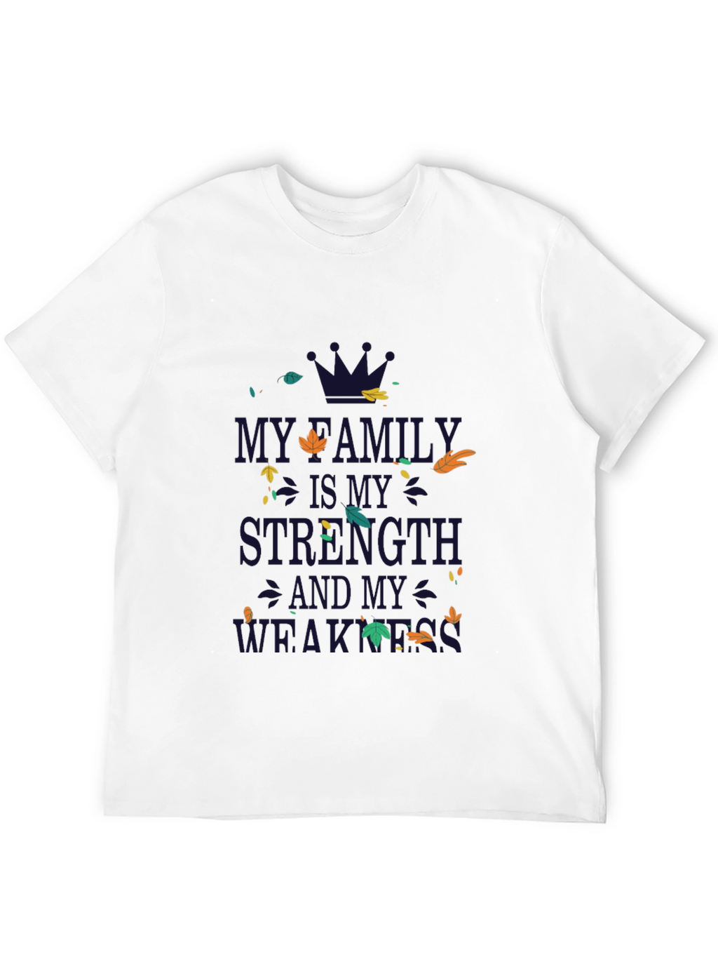 Family Strength & Weakness Graphic Tee - Black