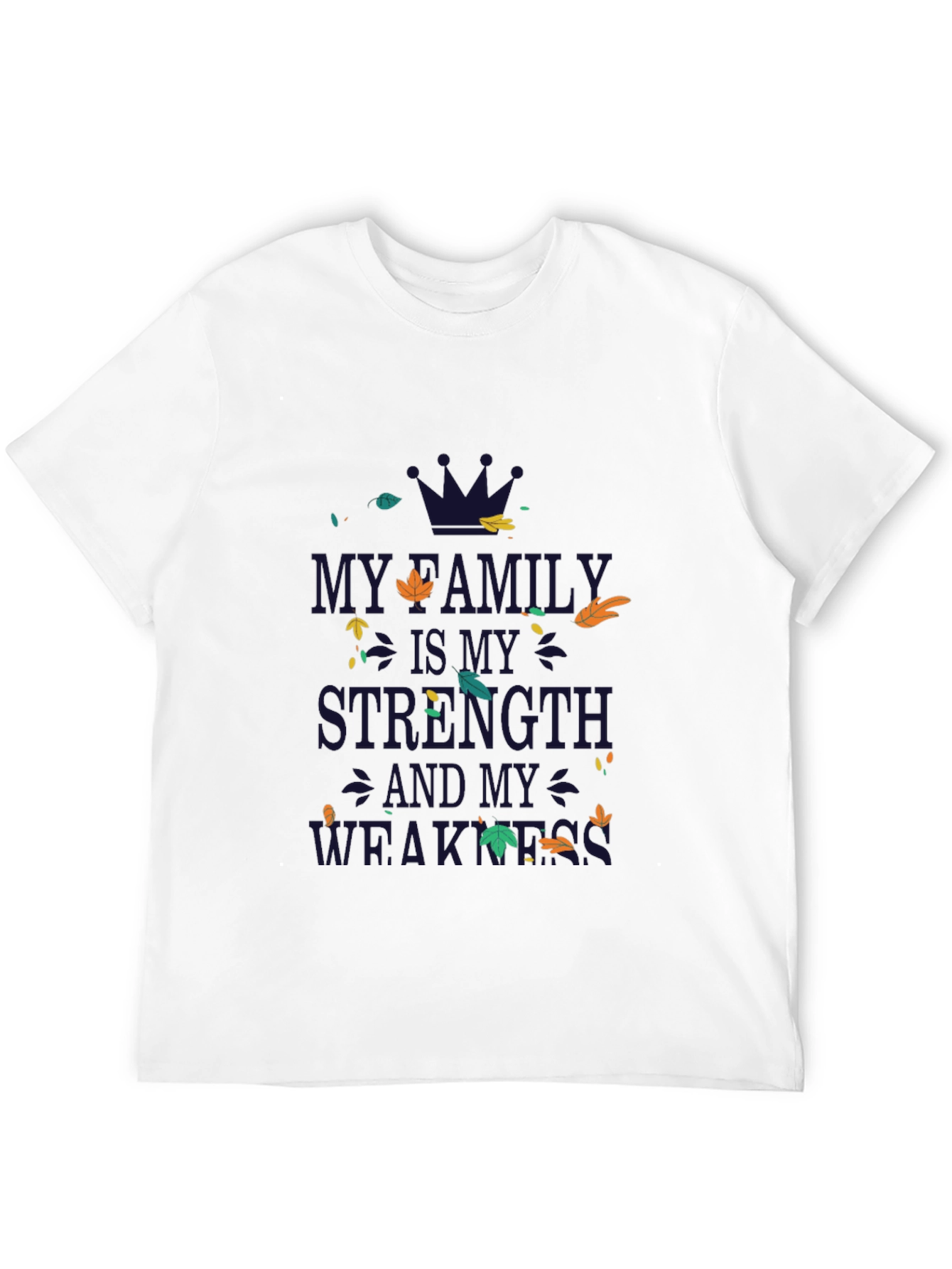 Family Strength & Weakness Graphic Tee - Black