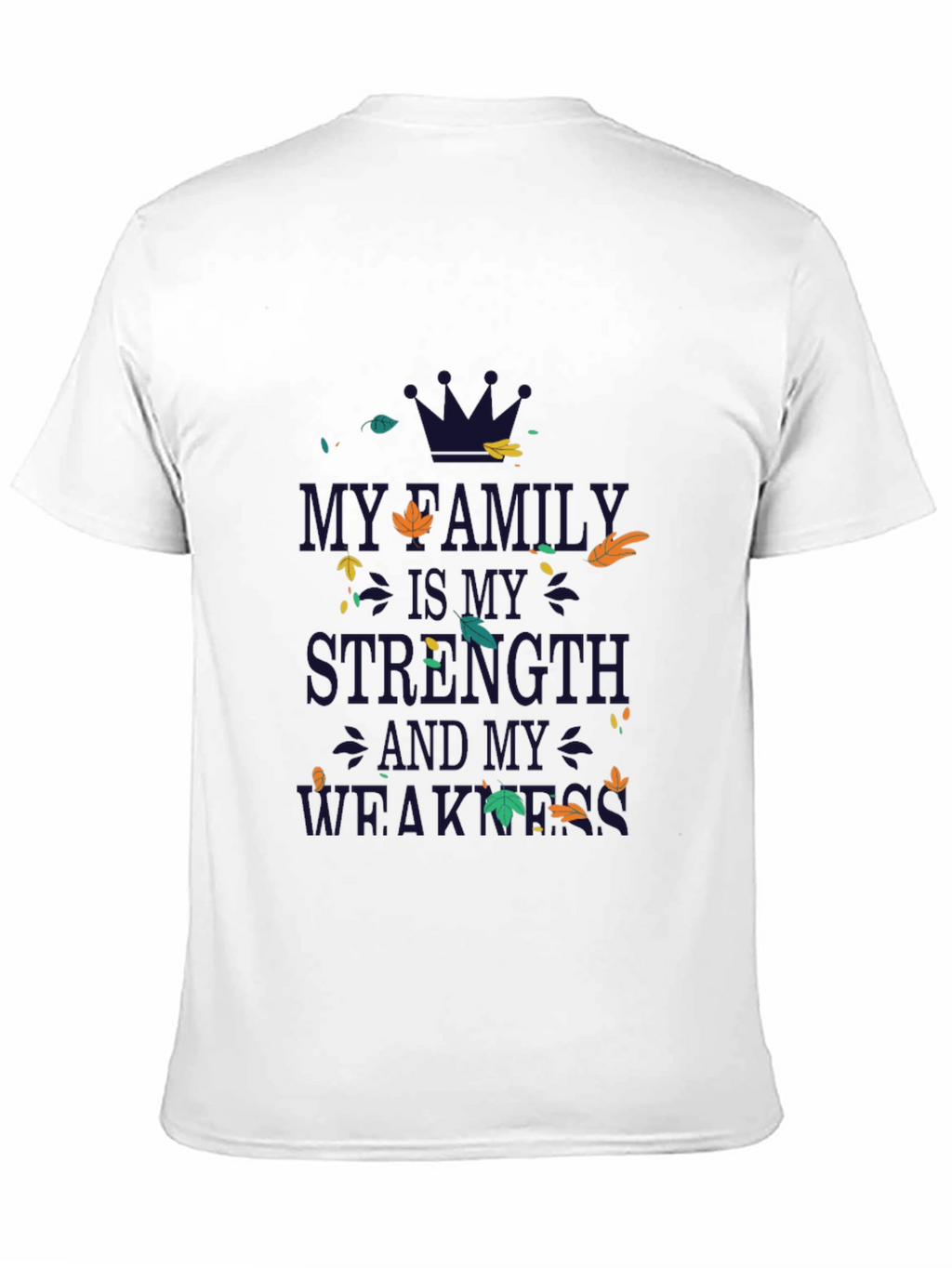 Family Strength & Weakness Graphic Tee - Black