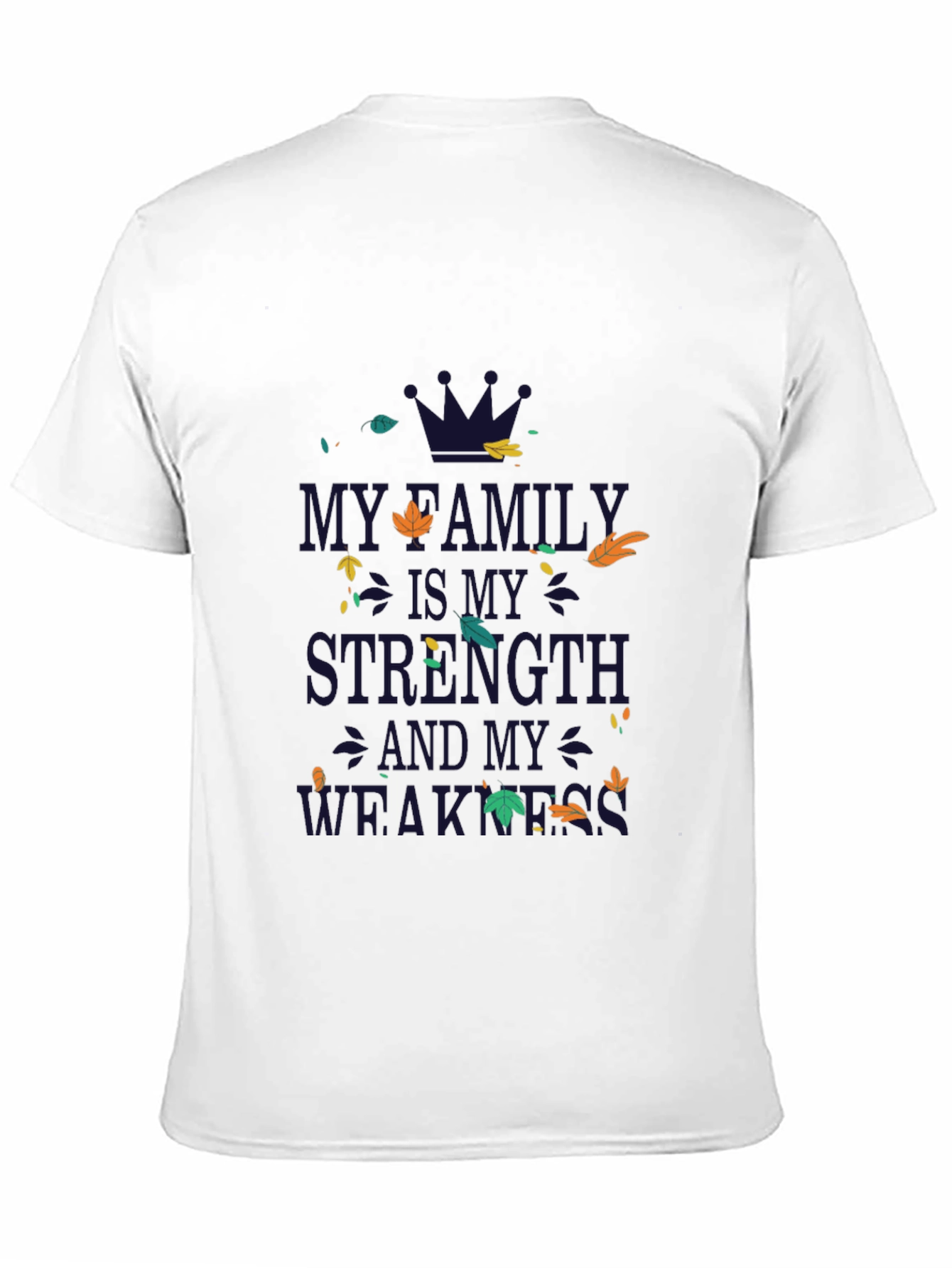 Family Strength & Weakness Graphic Tee - Black