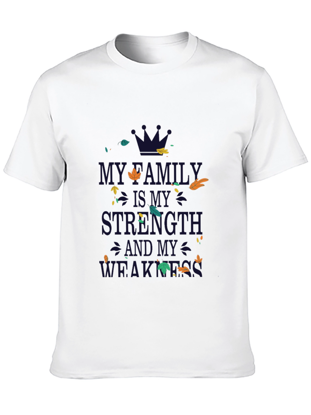 Family Strength & Weakness Graphic Tee - Black