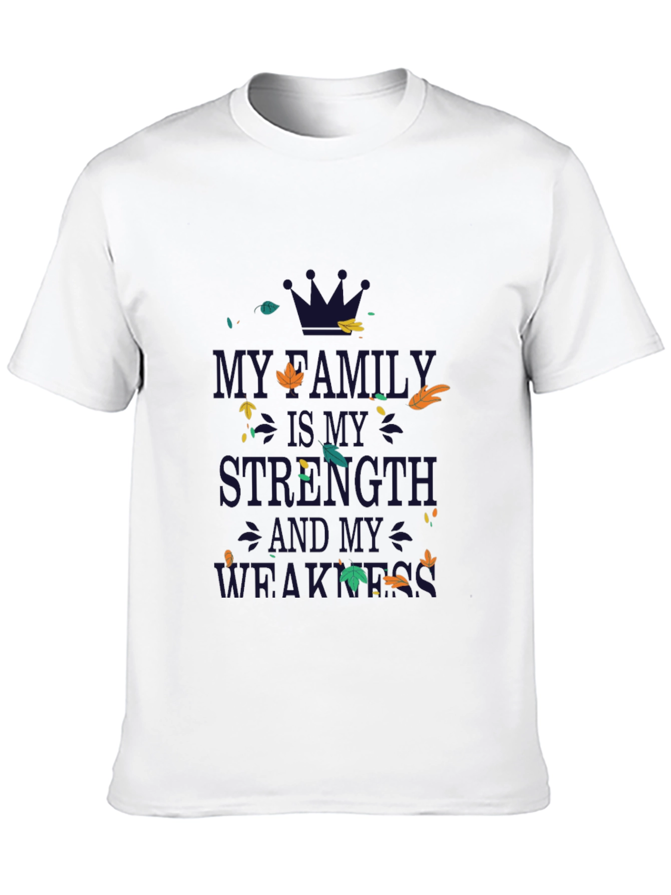 Family Strength & Weakness Graphic Tee - Black