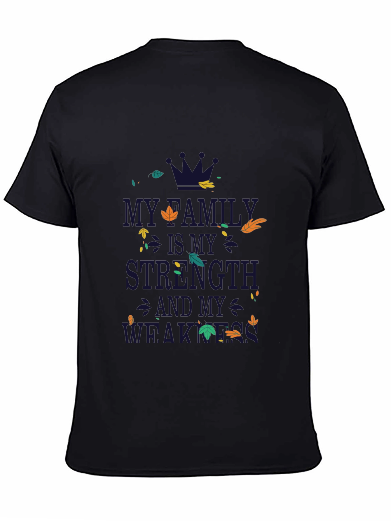 Family Strength & Weakness Graphic Tee - Black