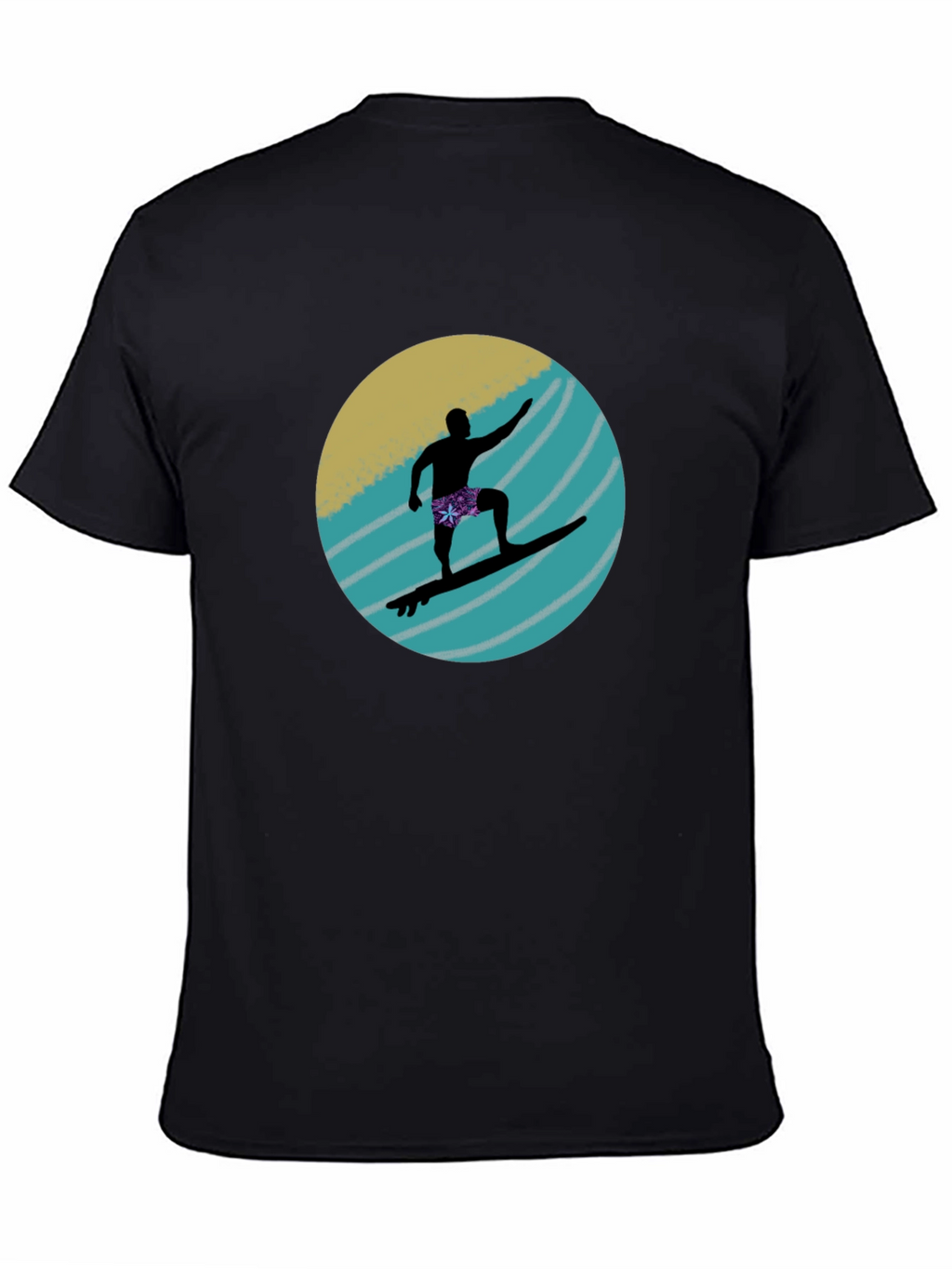 Surfer Silhouette Graphic Tee