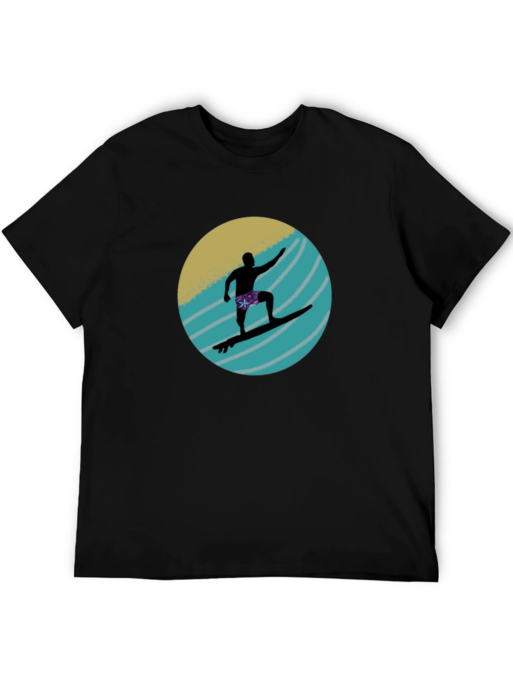 Surfer Silhouette Graphic Tee