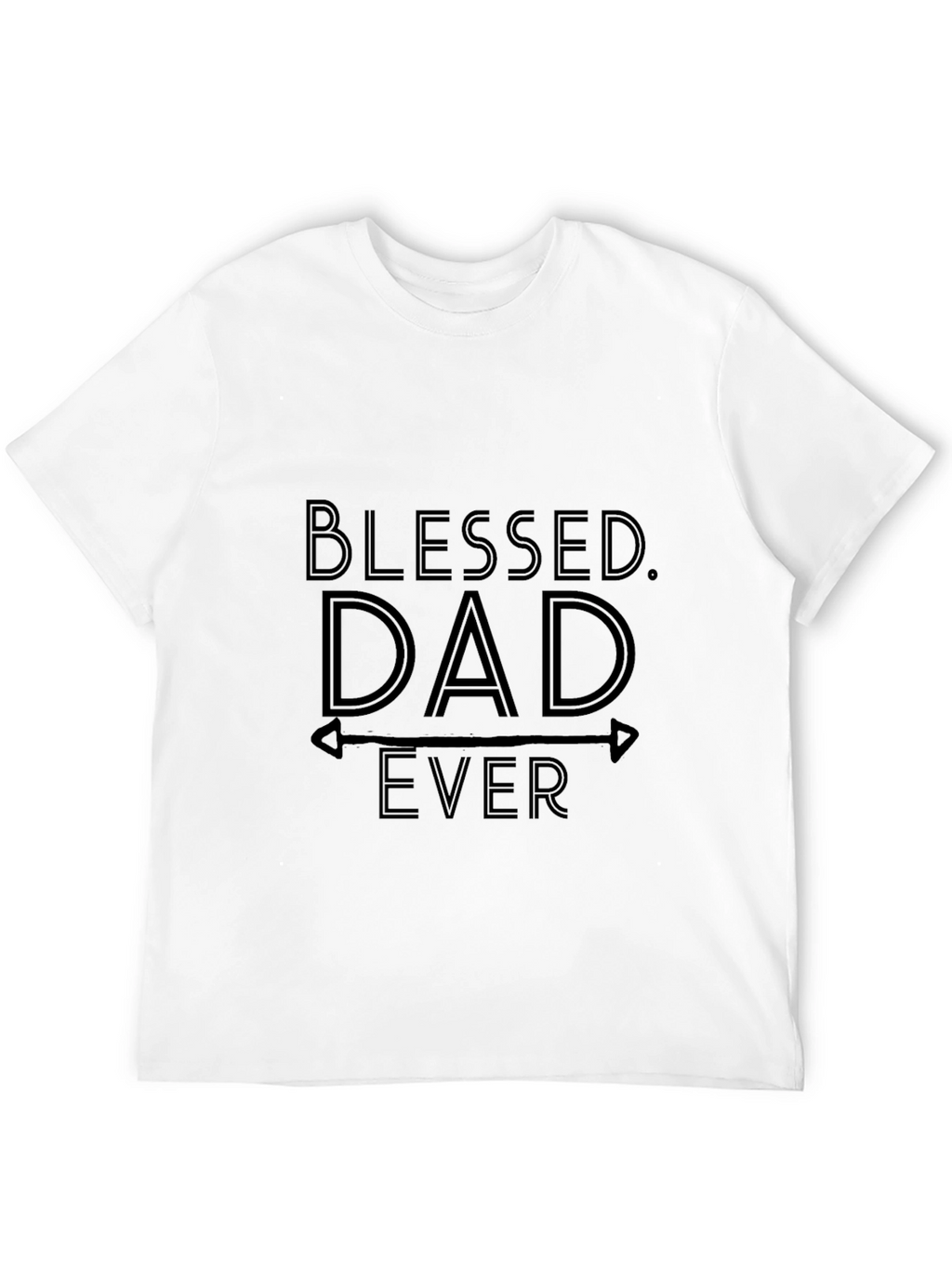 Blessed Dad Ever Black T-Shirt