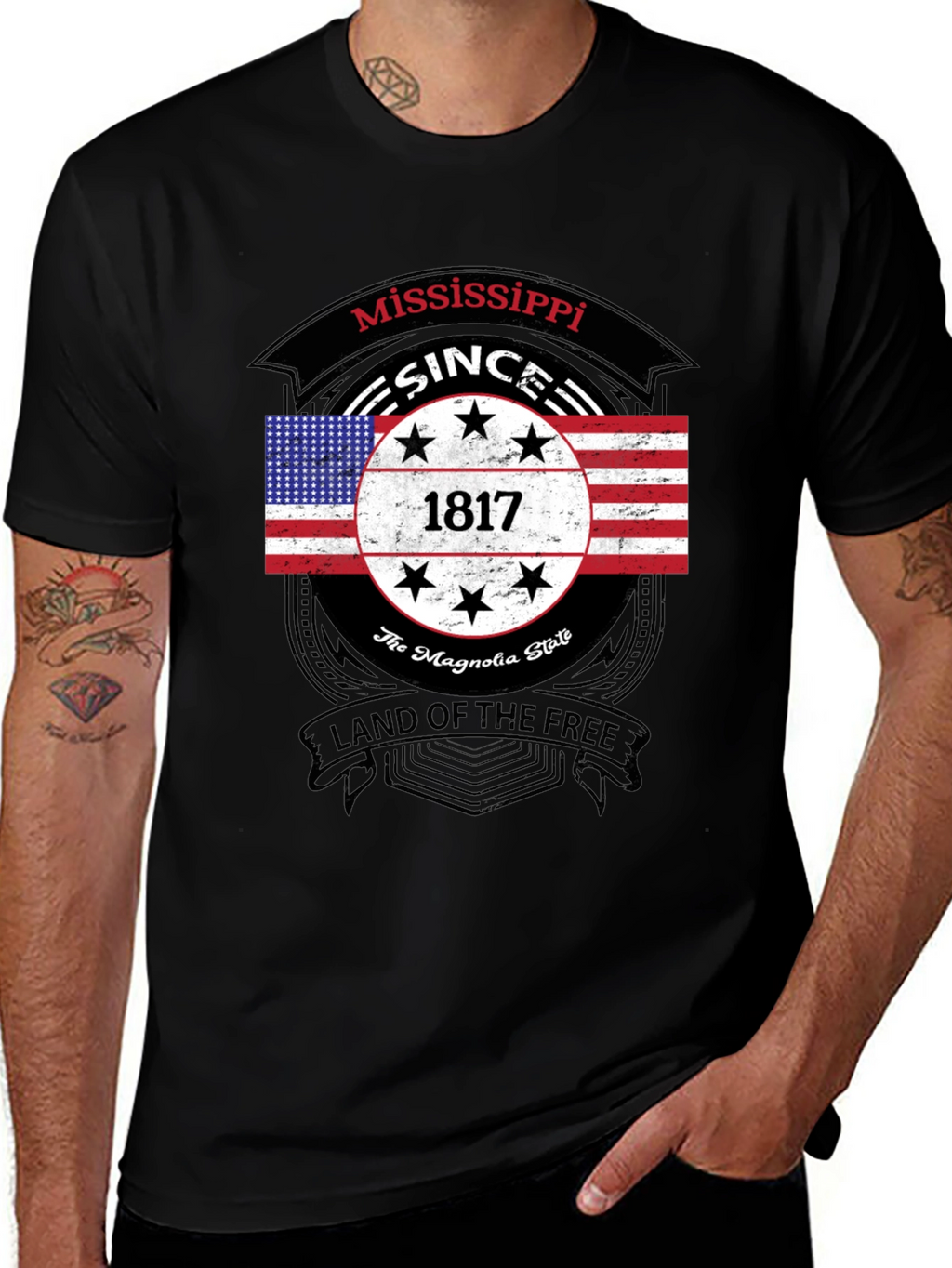 Mississippi State Pride T-Shirt - Land of the Free