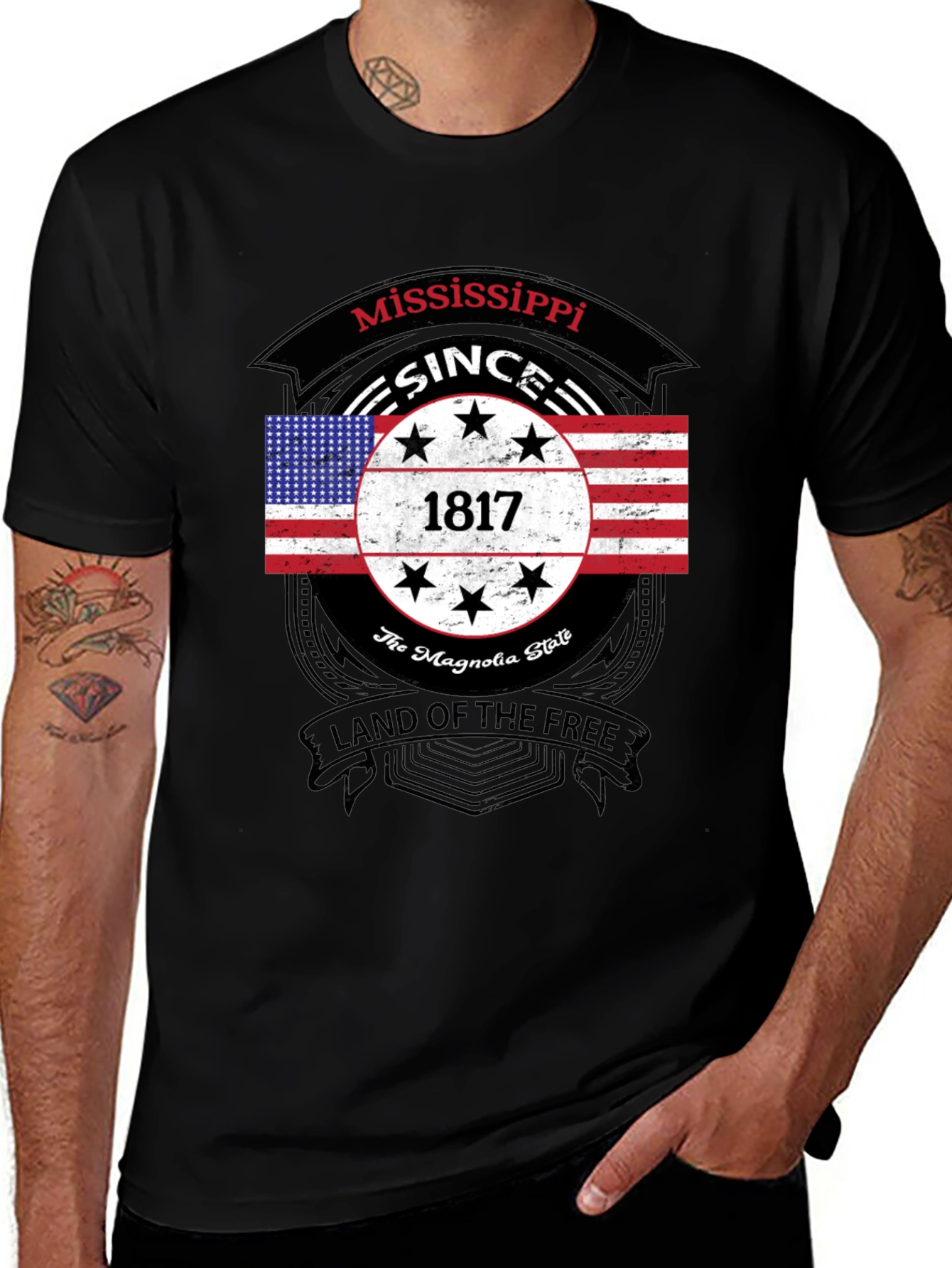 Mississippi State Pride T-Shirt - Land of the Free