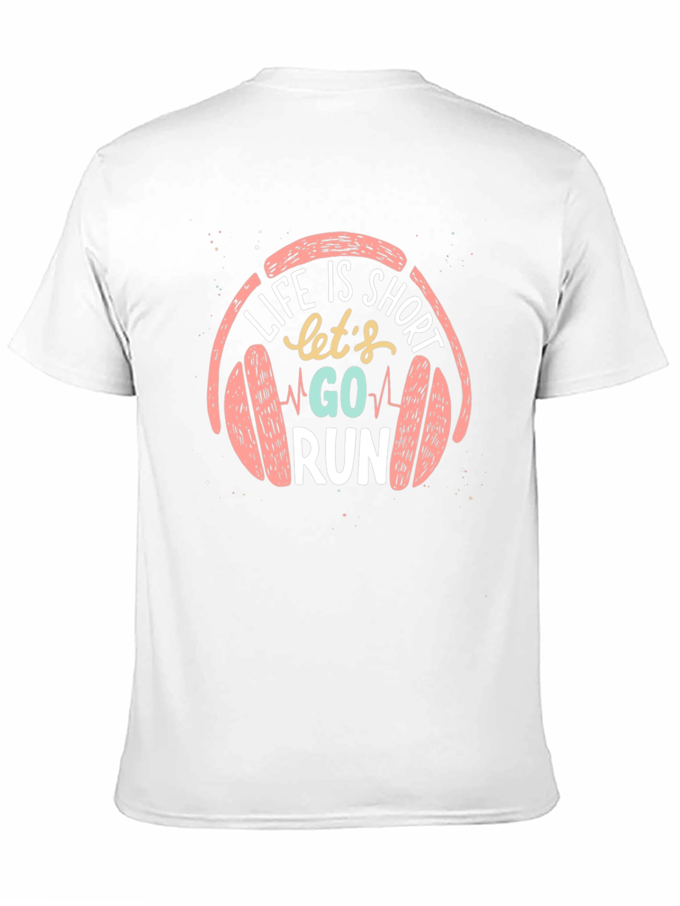 Life is Short Go Run Black T-Shirt