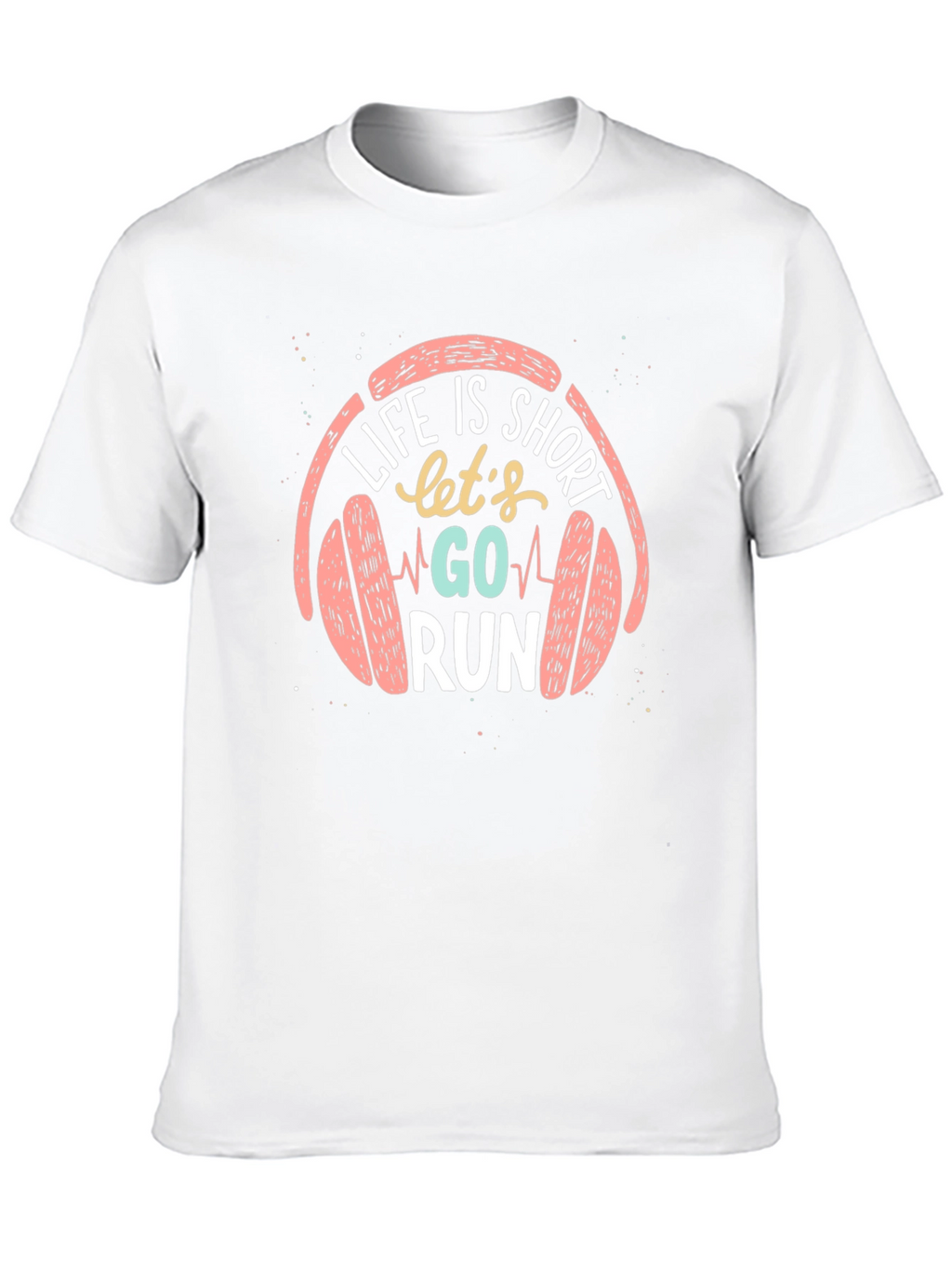 Life is Short Go Run Black T-Shirt
