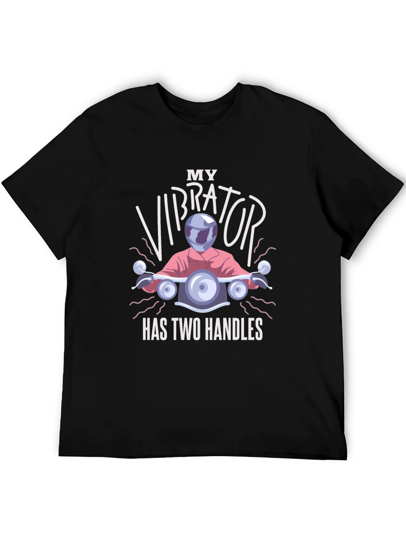 Funny Motorcycle Vibrator T-Shirt