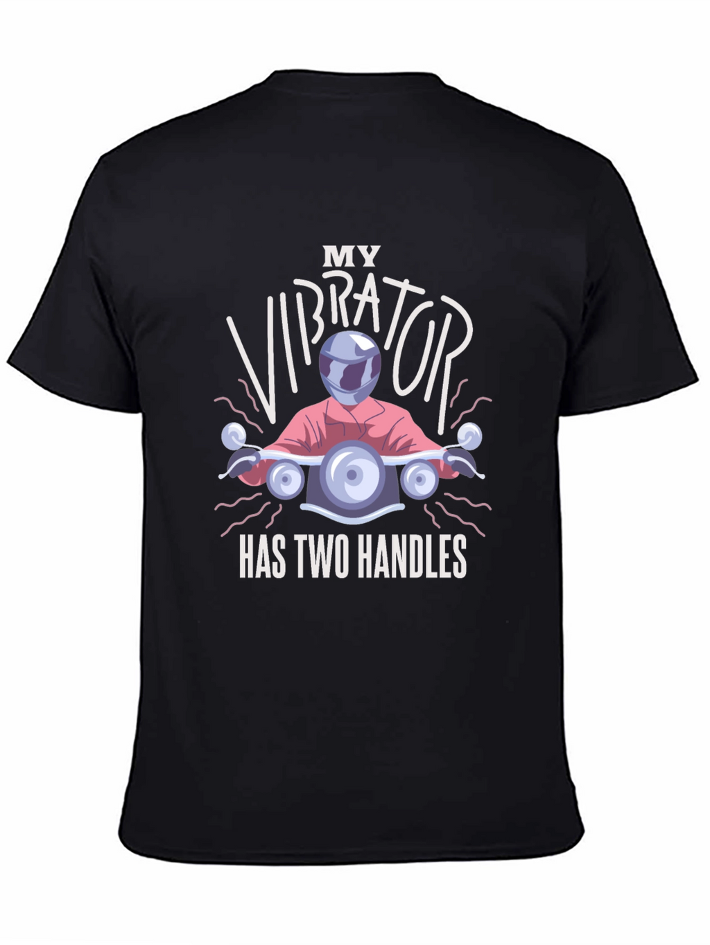 Funny Motorcycle Vibrator T-Shirt