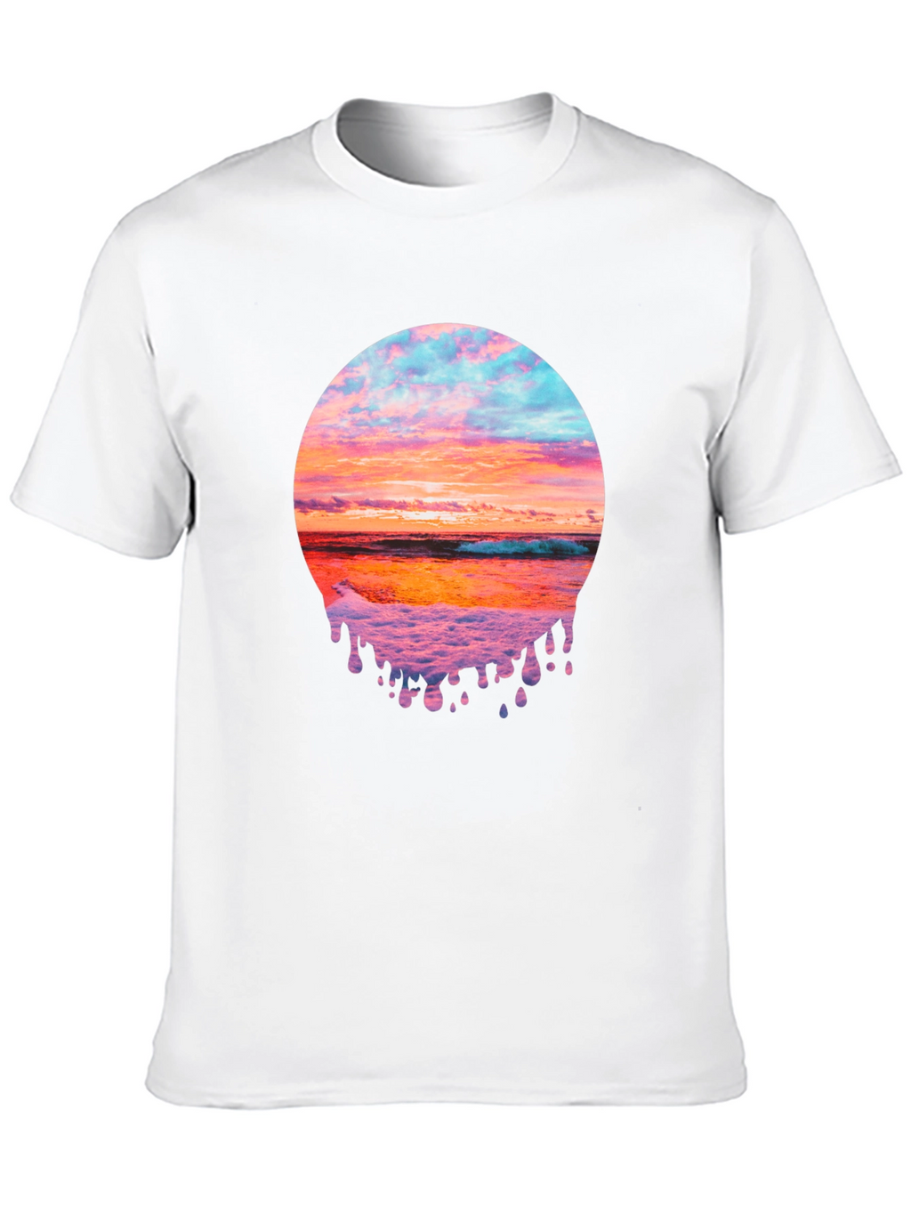 Sunset Beach Graphic Tee - Black