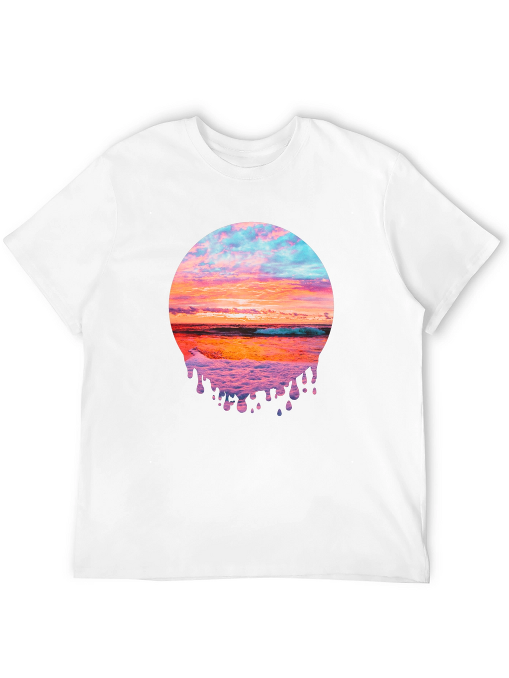 Sunset Beach Graphic Tee - Black