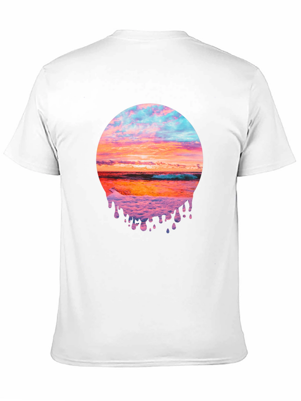 Sunset Beach Graphic Tee - Black