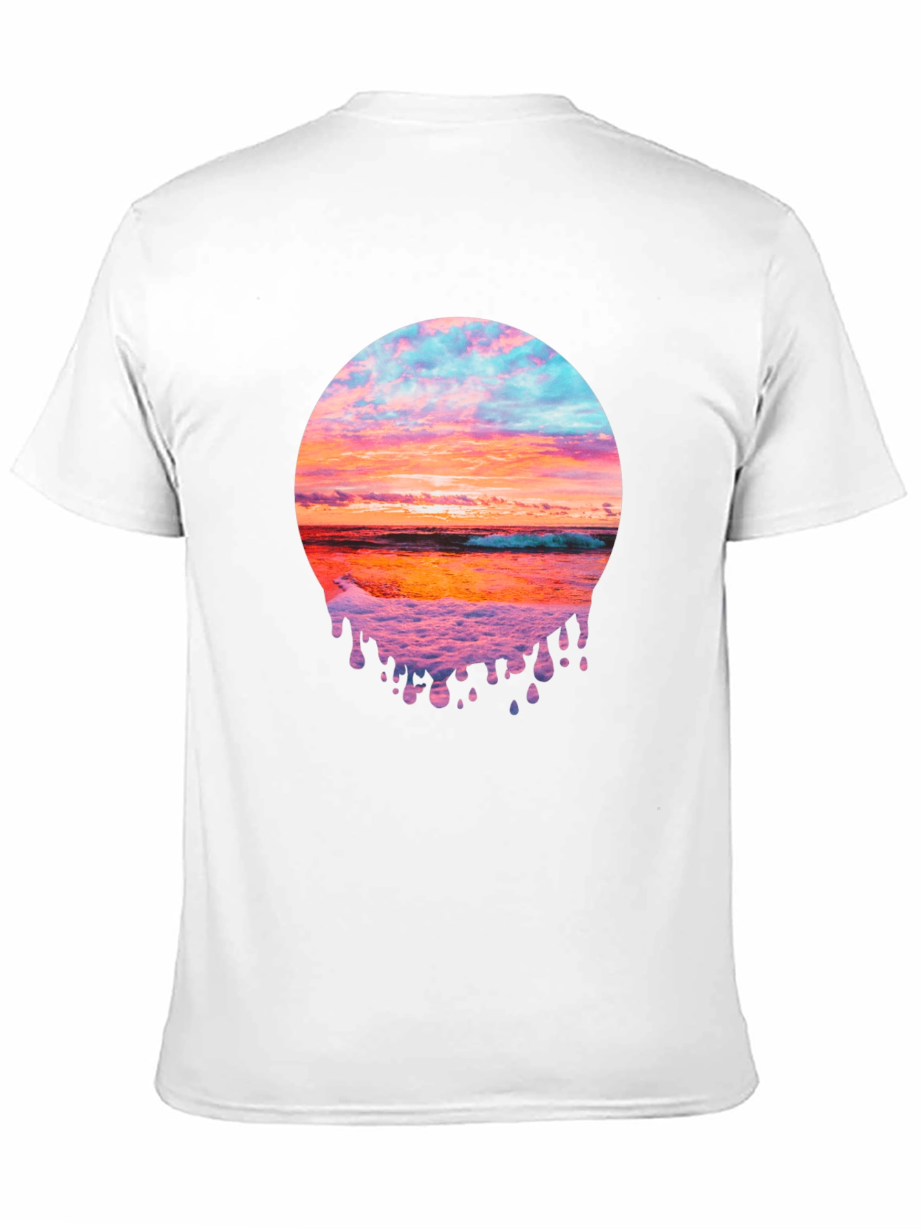Sunset Beach Graphic Tee - Black
