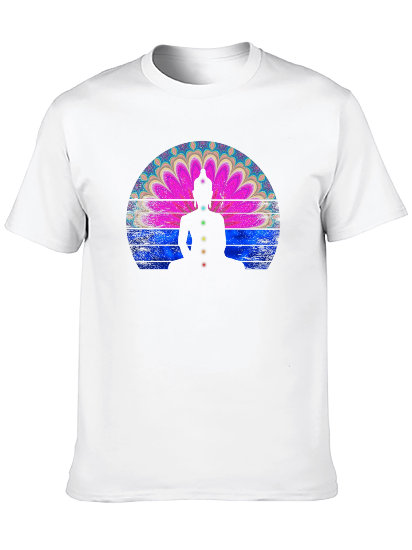 Chakra Buddha Graphic T-Shirt - Meditative Style
