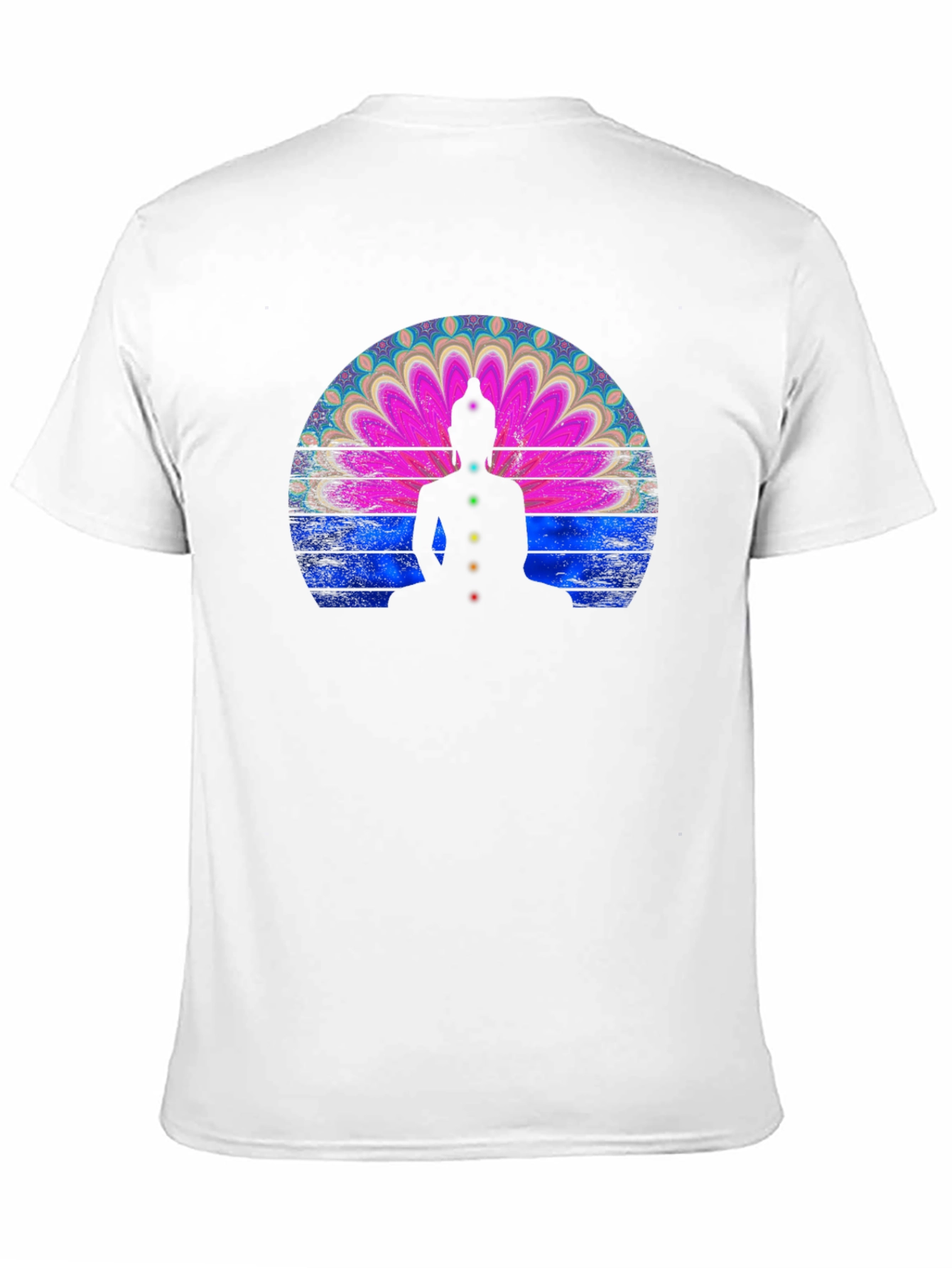 Chakra Buddha Graphic T-Shirt - Meditative Style