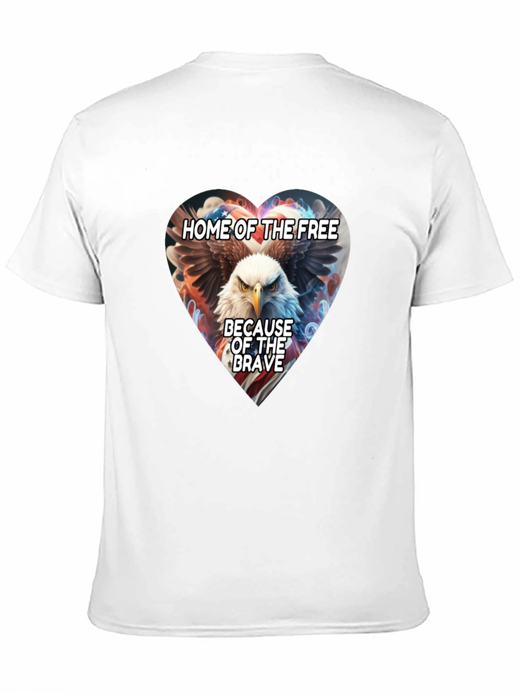 Patriotic Eagle Heart T-Shirt