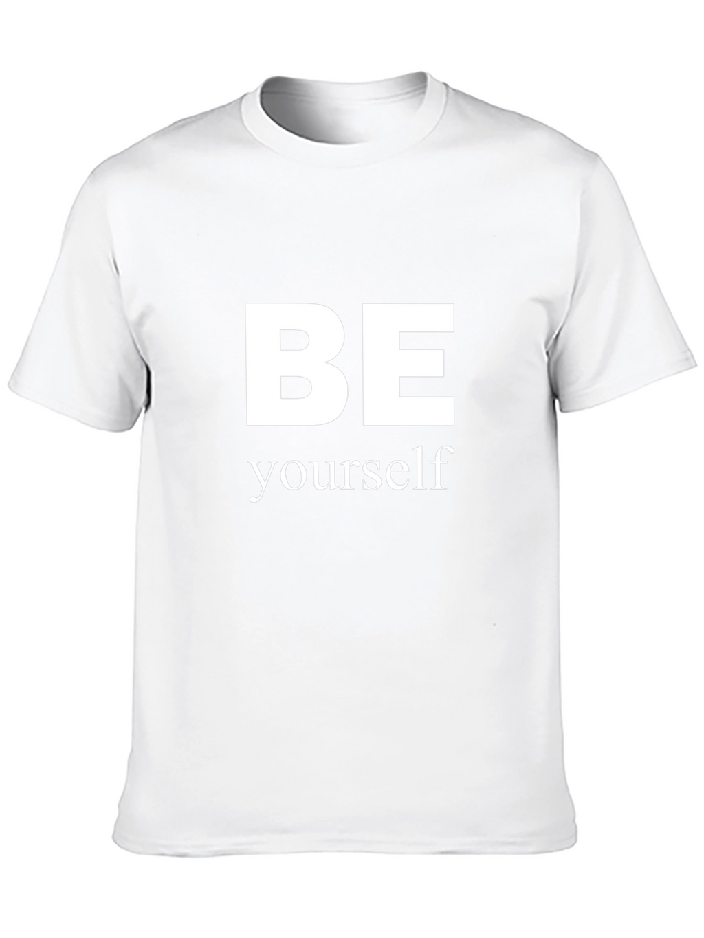 Be Yourself Graphic T-Shirt - Black Crew Neck